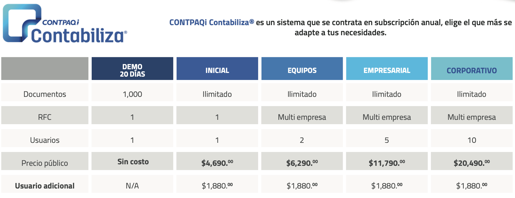 contpaqi contabiliza contabilidad en la nube contpaq distribuidor