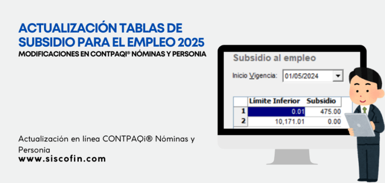 Actualización en las tablas de subsidio para el empleo 2025 - Siscofin